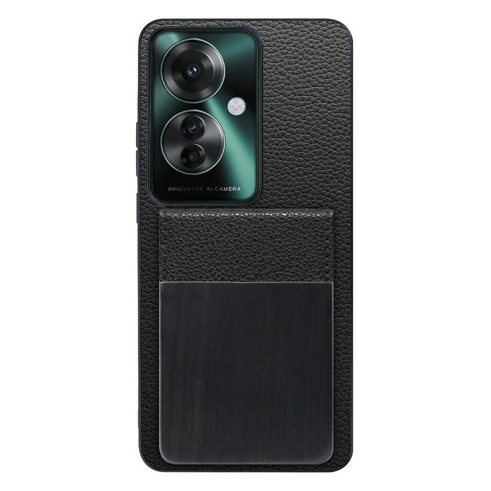 [ LOOF NATURE-SHELL ] OPPO Reno11 A  ケース 背面 カード収納 カード入れ カードポケット カバー スマホケース 天然木 本革 [ OPPO Reno11 A ]