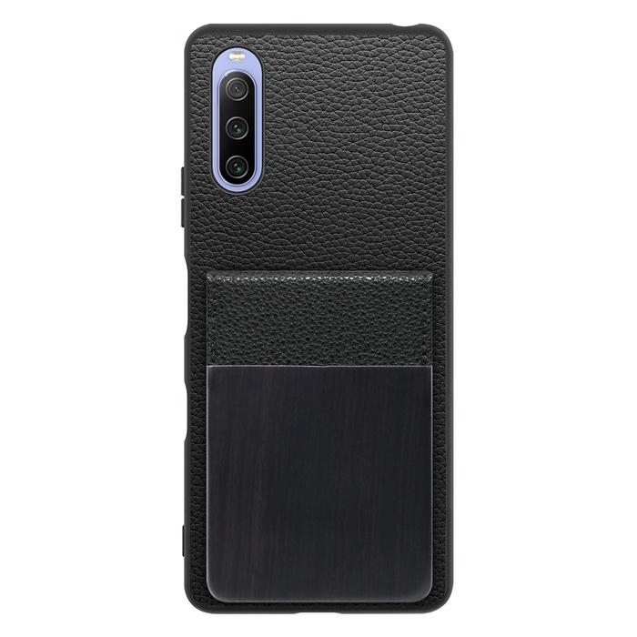 [ LOOF NATURE-SHELL ] Xperia 10 III /  10 III Lite Xperia10III 10III xperia10 ケース 背面 カード収納 カード入れ カードポケット カバー スマホケース 天然木 本革 [ Xperia 10 III / Lite ]