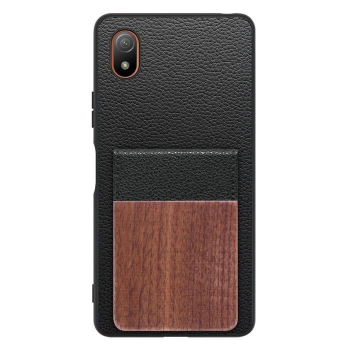 [ LOOF NATURE-SHELL ] Xperia Ace III SO-53C / SOG08 aceⅢ ace3 ケース 背面 カード収納 カード入れ カードポケット カバー スマホケース 天然木 本革 [ Xperia Ace III ]