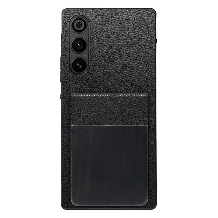 [ LOOF NATURE-SHELL ] REDMAGIC 10 Air nubia ケース 背面 カード収納 カード入れ カードポケット カバー スマホケース 天然木 本革 [ REDMAGIC 10 Air ]