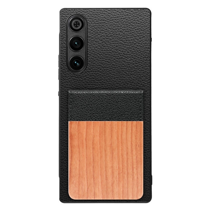 [ LOOF NATURE-SHELL ] REDMAGIC 10 Air nubia ケース 背面 カード収納 カード入れ カードポケット カバー スマホケース 天然木 本革 [ REDMAGIC 10 Air ]