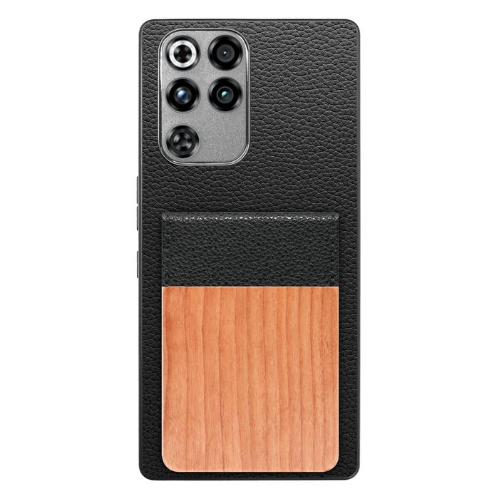 [ LOOF NATURE-SHELL ] REDMAGIC 11 Pro NX809J ZTE nubia ケース 背面 カード収納 カード入れ カードポケット カバー スマホケース 天然木 本革 [ REDMAGIC 11 Pro ]