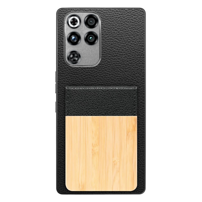 [ LOOF NATURE-SHELL ] REDMAGIC 11 Pro NX809J ZTE nubia ケース 背面 カード収納 カード入れ カードポケット カバー スマホケース 天然木 本革 [ REDMAGIC 11 Pro ]