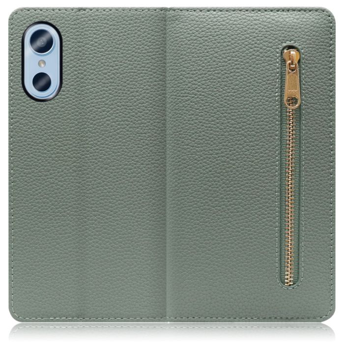 [ LOOF POCKET ] arrows We3 F-52G スマホケース ケース カバー 手帳型ケース カード収納 本革 マグネットなし ベルトなし ポケット ファスナー [ arrows We3 ]
