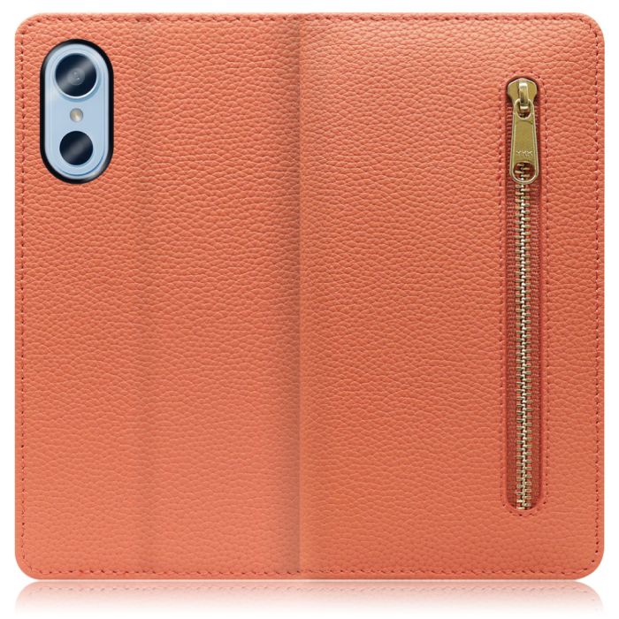 [ LOOF POCKET ] arrows We3 F-52G スマホケース ケース カバー 手帳型ケース カード収納 本革 マグネットなし ベルトなし ポケット ファスナー [ arrows We3 ]