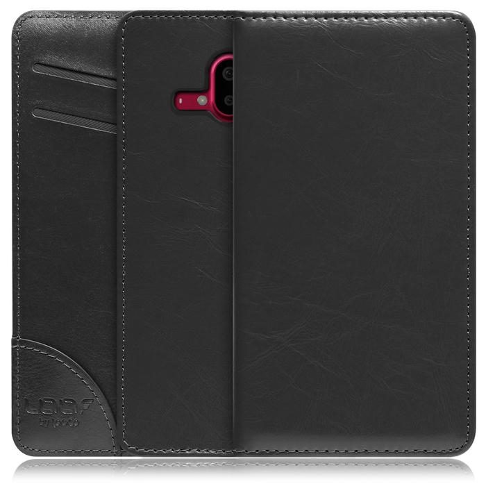 [ LOOF ROYALE ] らくらくスマートフォン F-52B FUJITSU FCNT スマホケース ケース カバー 手帳型ケース 本革 レザー カード収納 カードポケット マグネット無し [ らくらくスマートフォン F-52B ]