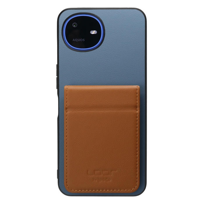 [ LOOF BASIC-SHELL SLIM CARD 2カード ] AQUOS wish6 SH-M36 ケース 背面 カード収納 カード入れ カードポケット カバー スマホケース 薄型 大容量 本革 [ AQUOS wish6 ]