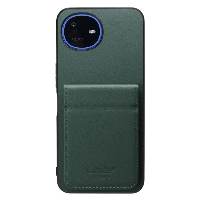 [ LOOF BASIC-SHELL SLIM CARD 2カード ] AQUOS wish6 SH-M36 ケース 背面 カード収納 カード入れ カードポケット カバー スマホケース 薄型 大容量 本革 [ AQUOS wish6 ]