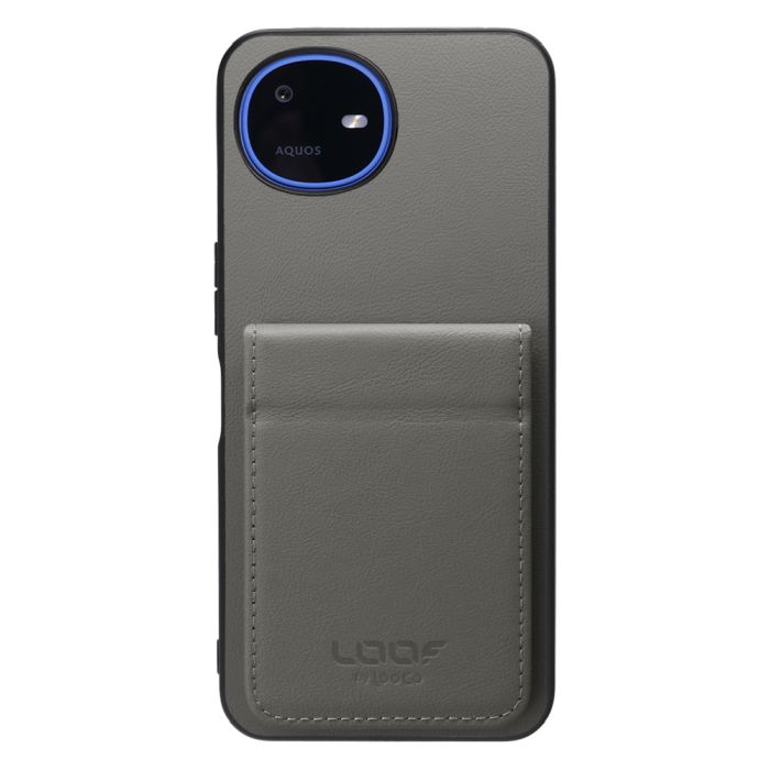 [ LOOF BASIC-SHELL SLIM CARD 2カード ] AQUOS wish6 SH-M36 ケース 背面 カード収納 カード入れ カードポケット カバー スマホケース 薄型 大容量 本革 [ AQUOS wish6 ]