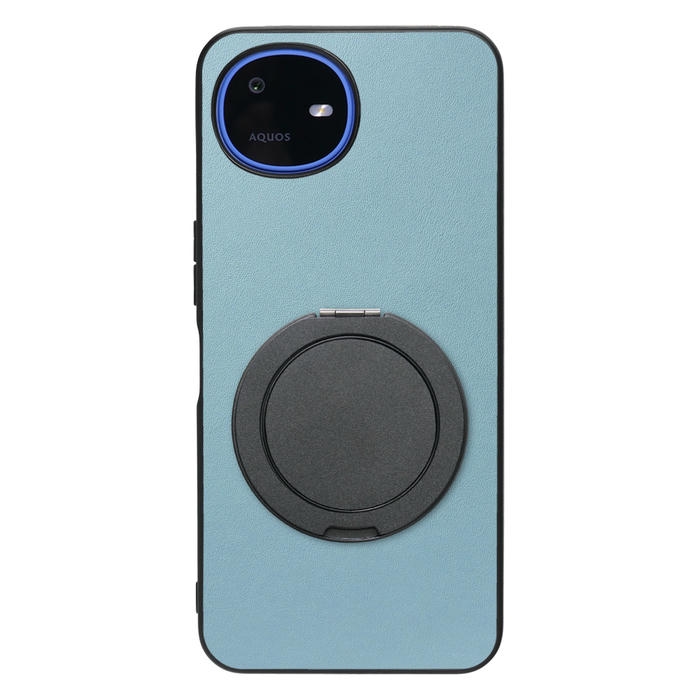 [ LOOF RING-SHELL (シンプル Ver.) ] AQUOS wish6 SH-M36 スマホケース 背面 ケース カバー ハードケース スマホリング リング付き 本革 ストラップホール [ AQUOS wish6 ]