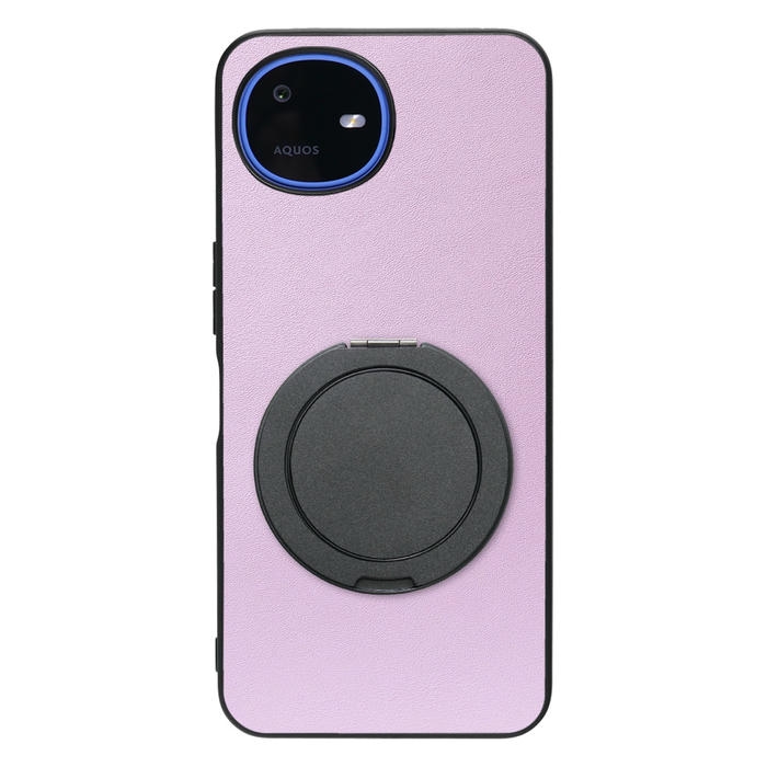 [ LOOF RING-SHELL (シンプル Ver.) ] AQUOS wish6 SH-M36 スマホケース 背面 ケース カバー ハードケース スマホリング リング付き 本革 ストラップホール [ AQUOS wish6 ]