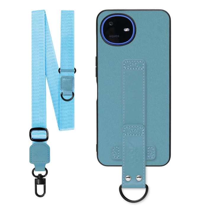 [ LOOF STRAP-SHELL (ロング+ Ver.) ] AQUOS wish6 SH-M36 スマホケース 背面 ケース カバー ハードケース ショルダーベルト  本革 [ AQUOS wish6 ]