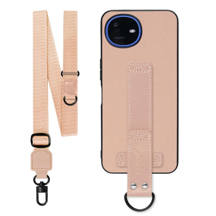 [ LOOF STRAP-SHELL (ロング+ Ver.) ] AQUOS wish6 SH-M36 スマホケース 背面 ケース カバー ハードケース ショルダーベルト  本革 [ AQUOS wish6 ]