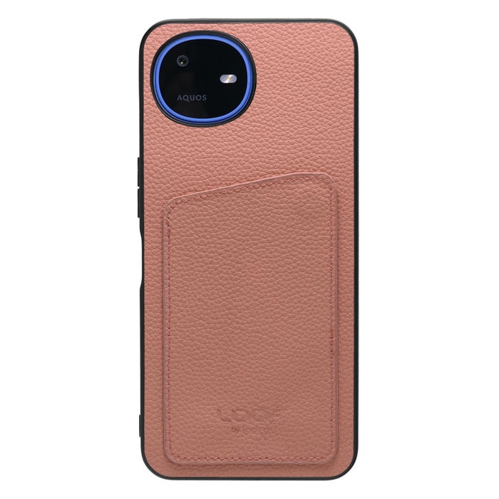 [ LOOF INVISIBLE CARD CASE-SHELL ] AQUOS wish6 SH-M36 スマホケース 背面 ケース カバー 本革 見えない収納 カード 見えない 落ちない マグネット [ AQUOS wish6 ]