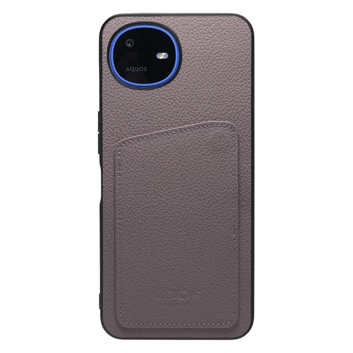 [ LOOF INVISIBLE CARD CASE-SHELL ] AQUOS wish6 SH-M36 スマホケース 背面 ケース カバー 本革 見えない収納 カード 見えない 落ちない マグネット [ AQUOS wish6 ]