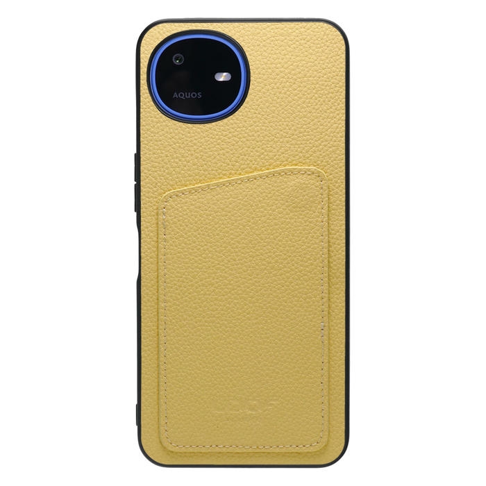 [ LOOF INVISIBLE CARD CASE-SHELL ] AQUOS wish6 SH-M36 スマホケース 背面 ケース カバー 本革 見えない収納 カード 見えない 落ちない マグネット [ AQUOS wish6 ]