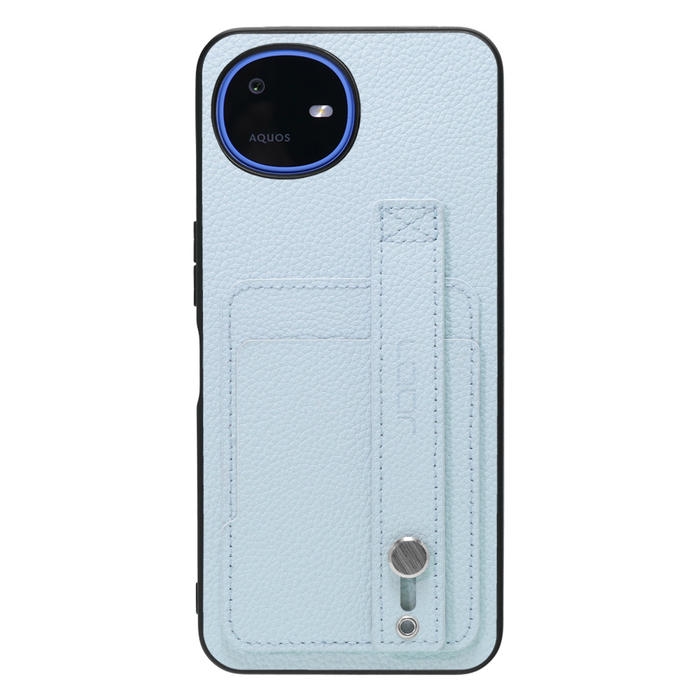 [ LOOF HOLD-SHELL CARD ] AQUOS wish6 SH-M36 スマホケース 背面 ケース カバー ハードケース 背面ベルト カード入れ 本革 ストラップホール [ AQUOS wish6 ]