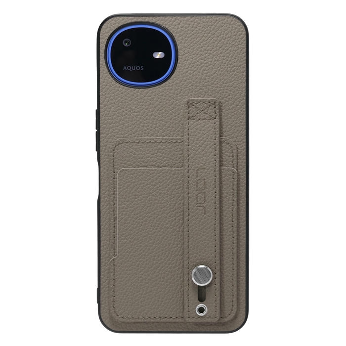 [ LOOF HOLD-SHELL CARD ] AQUOS wish6 SH-M36 スマホケース 背面 ケース カバー ハードケース 背面ベルト カード入れ 本革 ストラップホール [ AQUOS wish6 ]
