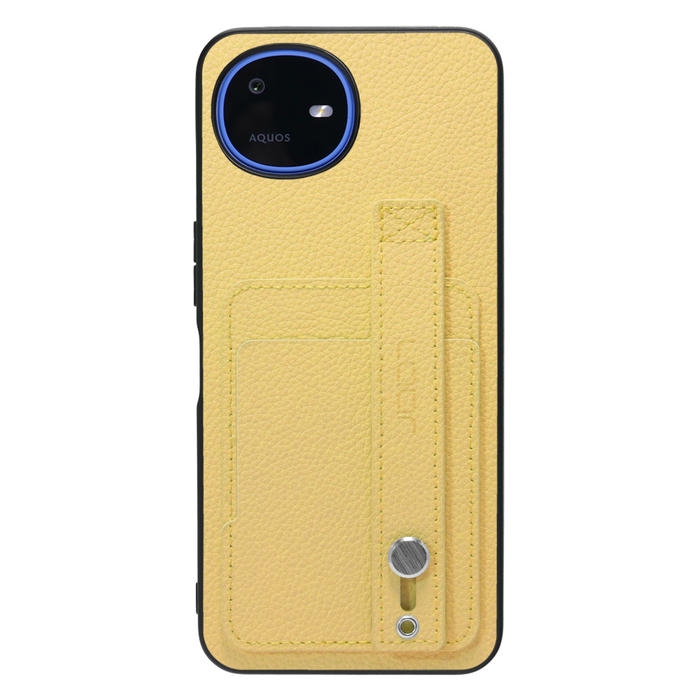 [ LOOF HOLD-SHELL CARD ] AQUOS wish6 SH-M36 スマホケース 背面 ケース カバー ハードケース 背面ベルト カード入れ 本革 ストラップホール [ AQUOS wish6 ]