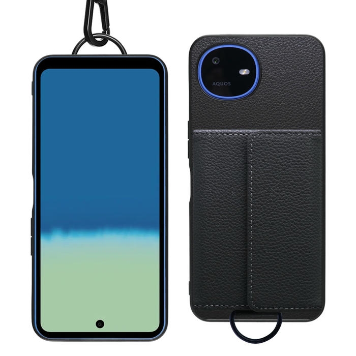 [ LOOF WALLET-SHELL ] AQUOS wish6 SH-M36  ケース カバー スマホケース ショルダー スマホショルダー 本革 背面収納 財布 カード入れ [ AQUOS wish6 ]