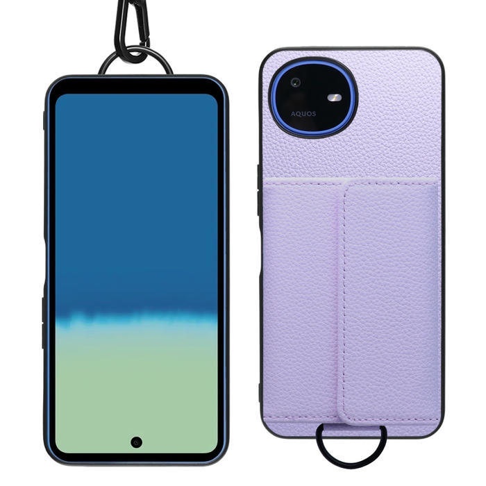 [ LOOF WALLET-SHELL ] AQUOS wish6 SH-M36  ケース カバー スマホケース ショルダー スマホショルダー 本革 背面収納 財布 カード入れ [ AQUOS wish6 ]