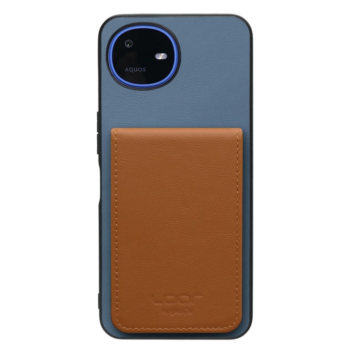 [ LOOF BASIC-SHELL SLIM CARD 4カード ] AQUOS wish6 SH-M36 ケース 背面 カード収納 カード入れ カードポケット カバー スマホケース 薄型 大容量 本革 [ AQUOS wish6 ]