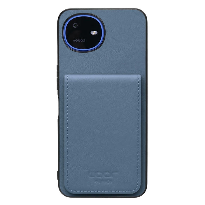 [ LOOF BASIC-SHELL SLIM CARD 4カード ] AQUOS wish6 SH-M36 ケース 背面 カード収納 カード入れ カードポケット カバー スマホケース 薄型 大容量 本革 [ AQUOS wish6 ]