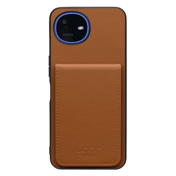[ LOOF BASIC-SHELL SLIM CARD 4カード ] AQUOS wish6 SH-M36 ケース 背面 カード収納 カード入れ カードポケット カバー スマホケース 薄型 大容量 本革 [ AQUOS wish6 ]