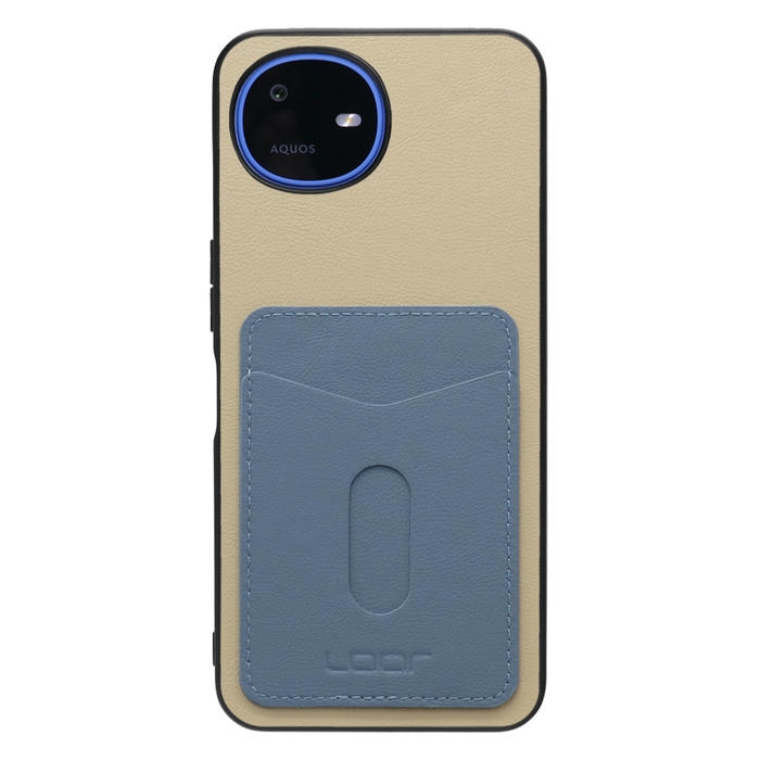 [ LOOF PASS-SHELL (LEATHER Ver.) スライド ] AQUOS wish6 SH-M36 スマホケース 背面 ケース カバー ハードケース カード収納 カードホルダー ストラップホール [ AQUOS wish6 ]