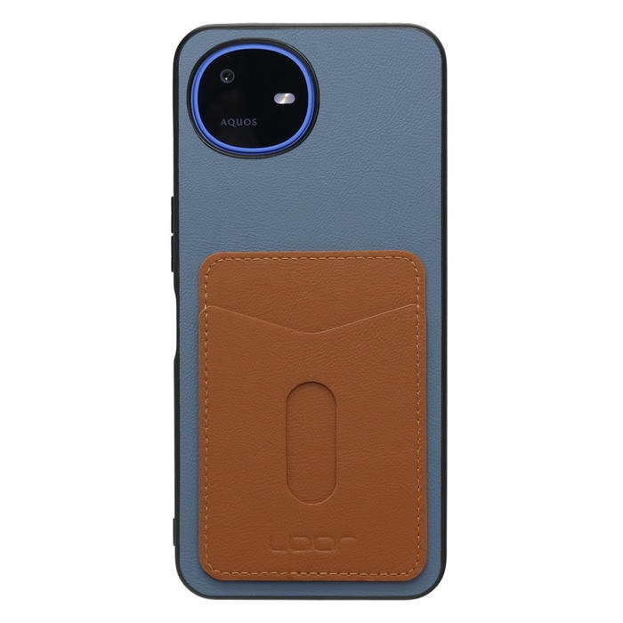 [ LOOF PASS-SHELL (LEATHER Ver.) スライド ] AQUOS wish6 SH-M36 スマホケース 背面 ケース カバー ハードケース カード収納 カードホルダー ストラップホール [ AQUOS wish6 ]