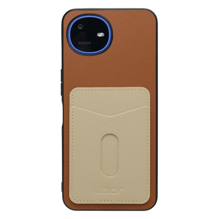 [ LOOF PASS-SHELL (LEATHER Ver.) スライド ] AQUOS wish6 SH-M36 スマホケース 背面 ケース カバー ハードケース カード収納 カードホルダー ストラップホール [ AQUOS wish6 ]