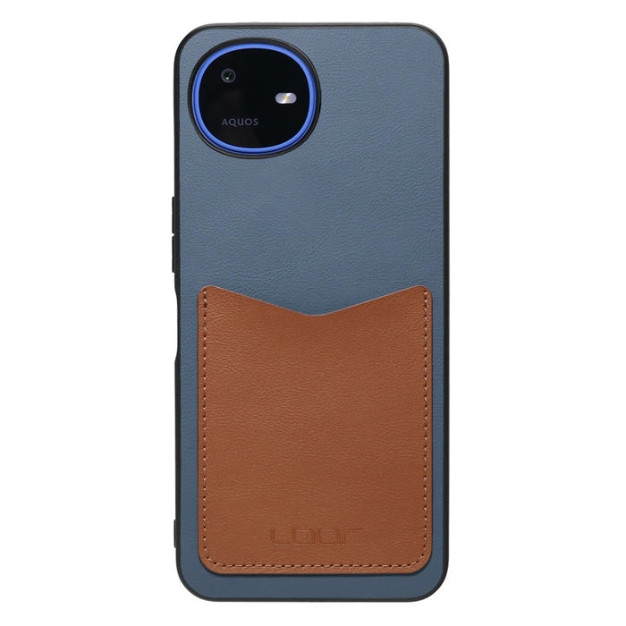 [ LOOF PASS-SHELL (LEATHER Ver.) ] AQUOS wish6 SH-M36 スマホケース 背面 ケース カバー ハードケース カード収納 カードホルダー ストラップホール [ AQUOS wish6 ]