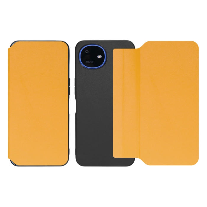 [ LOOF SLIM-FIT ] AQUOS wish6 SH-M36 スマホケース 背面 ケース カバー 手帳型 ハードケース カード収納 ポケットあり/なし マグネットなし ストラップホール [ AQUOS wish6 ]