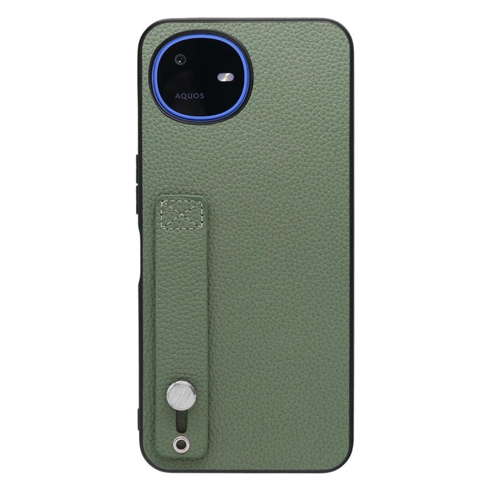 [ LOOF HOLD-SHELL ] AQUOS wish6 SH-M36 スマホケース 背面 ケース カバー ハードケース 背面ベルト 本革 ストラップホール [ AQUOS wish6 ]