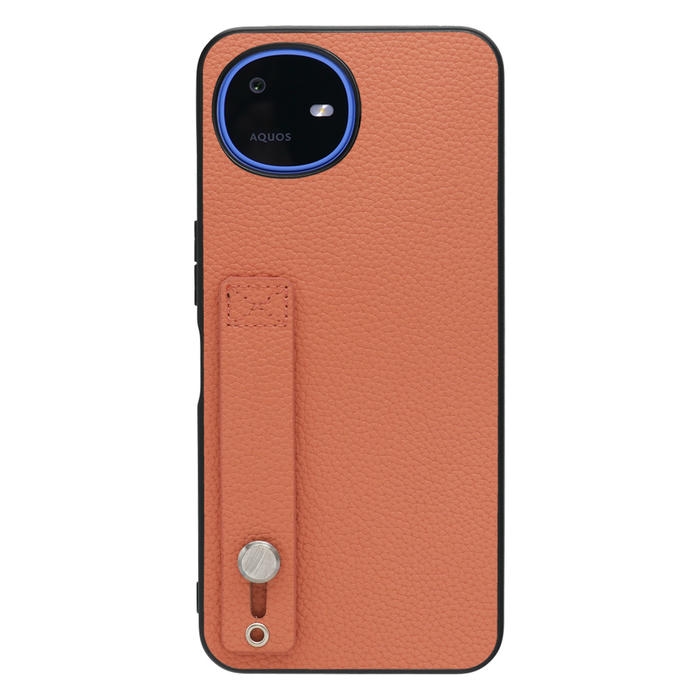 [ LOOF HOLD-SHELL ] AQUOS wish6 SH-M36 スマホケース 背面 ケース カバー ハードケース 背面ベルト 本革 ストラップホール [ AQUOS wish6 ]