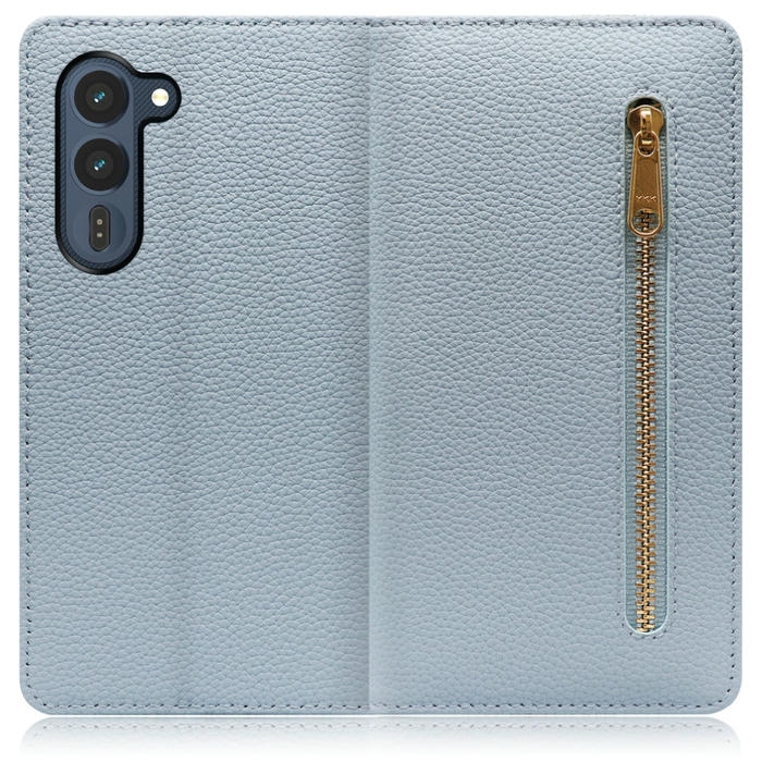 [ LOOF POCKET ] arrows Alpha2 F-51G スマホケース ケース カバー 手帳型ケース カード収納 本革 マグネットなし ベルトなし ポケット ファスナー [ arrows Alpha2 ]