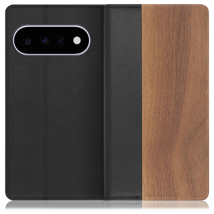 [ LOOF NATURE ] Google Pixel 11  スマホケース ケース カバー 手帳型ケース カード収納 マグネット付き 天然木 本革 ベルトなし [ Google Pixel 11 ]