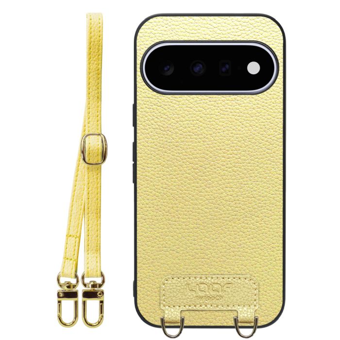 [ LOOF LUXURY-SHELL SHOULDER ] Google Pixel 11  ショルダーストラップ付き シンプルでスマート 本革 シェル型ケース ショルダー ストラップ スマホショルダー [ Google Pixel 11 ]