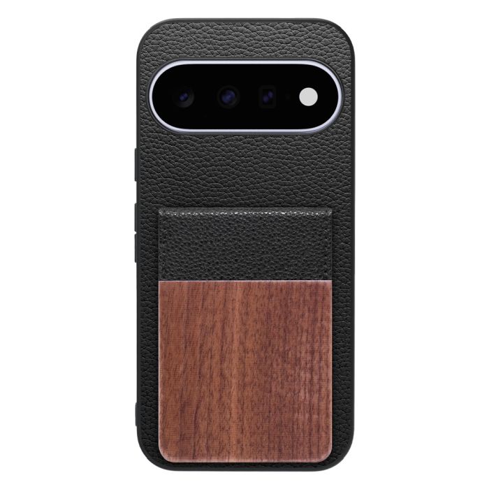 [ LOOF NATURE-SHELL ] Google Pixel 11  ケース 背面 カード収納 カード入れ カードポケット カバー スマホケース 天然木 本革 [ Google Pixel 11 ]