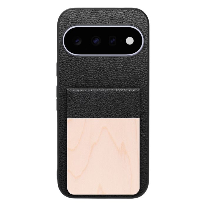 [ LOOF NATURE-SHELL ] Google Pixel 11  ケース 背面 カード収納 カード入れ カードポケット カバー スマホケース 天然木 本革 [ Google Pixel 11 ]
