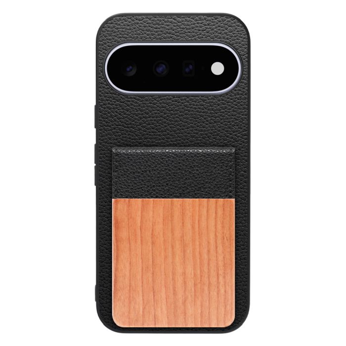 [ LOOF NATURE-SHELL ] Google Pixel 11  ケース 背面 カード収納 カード入れ カードポケット カバー スマホケース 天然木 本革 [ Google Pixel 11 ]