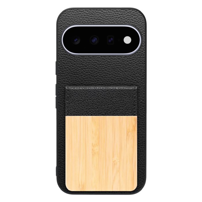 [ LOOF NATURE-SHELL ] Google Pixel 11  ケース 背面 カード収納 カード入れ カードポケット カバー スマホケース 天然木 本革 [ Google Pixel 11 ]