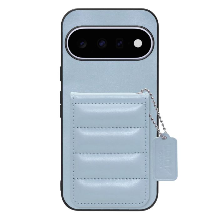 [ LOOF SWEET-SHELL CARD ] Google Pixel 11  スマホケース キルティング加工のカードケース付き マグネット内蔵 カード収納 本革 レザータグ＆チェーン付き パステルカラー [ Google Pixel 11 ]