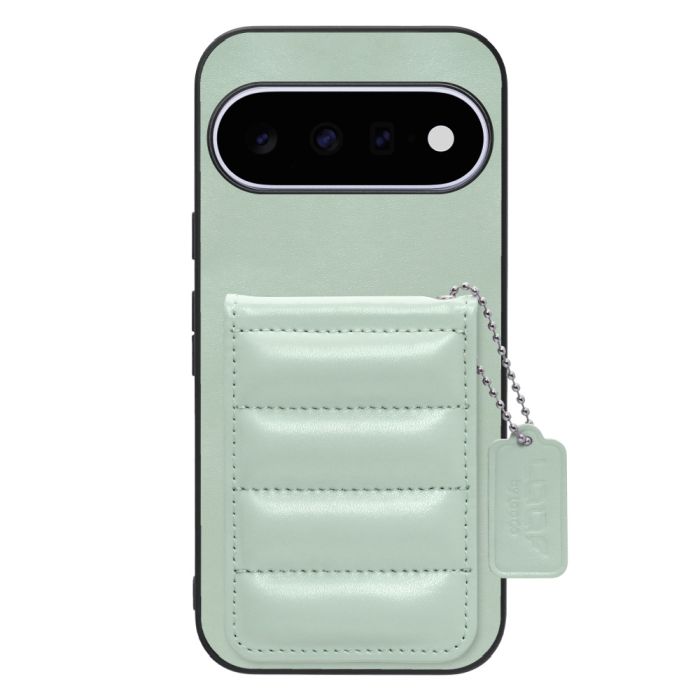 [ LOOF SWEET-SHELL CARD ] Google Pixel 11  スマホケース キルティング加工のカードケース付き マグネット内蔵 カード収納 本革 レザータグ＆チェーン付き パステルカラー [ Google Pixel 11 ]