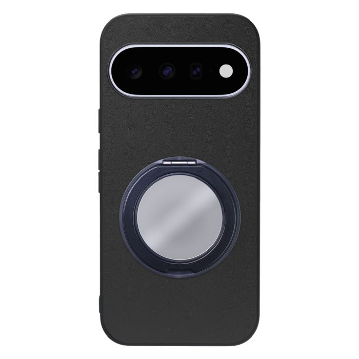 [ LOOF RING-SHELL (ミラー Ver.) ] Google Pixel 11  スマホケース 背面 ケース カバー ミラー付きスマホリング スタンド 本革 レザー 落下防止  [ Google Pixel 11 ]