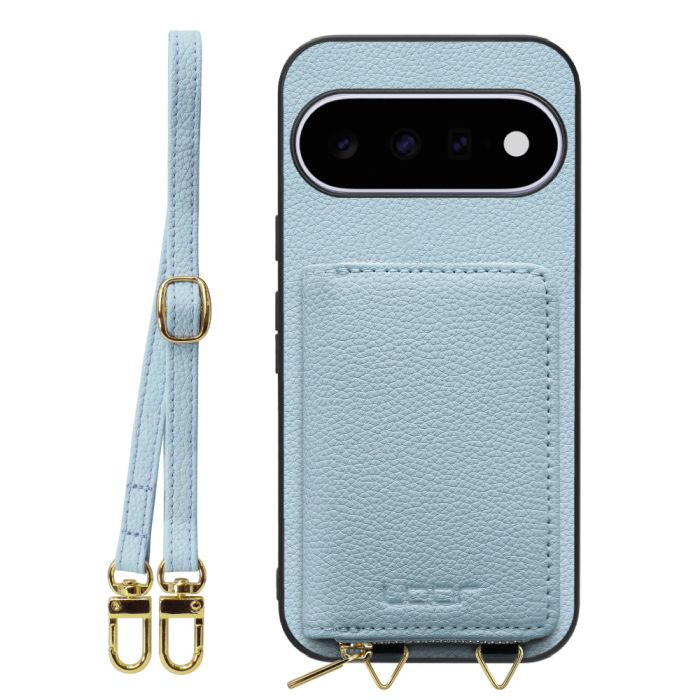 [ LOOF LUXURY-SHELL POUCH ] Google Pixel 11  ケース ショルダー スマホショルダー 背面 収納 ポーチ付き カバー スマホケース ストラップ 本革 [ Google Pixel 11 ]