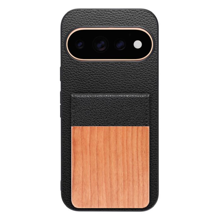 [ LOOF NATURE-SHELL ] Google Pixel 11 Pro  ケース 背面 カード収納 カード入れ カードポケット カバー スマホケース 天然木 本革 [ Google Pixel 11 Pro ]