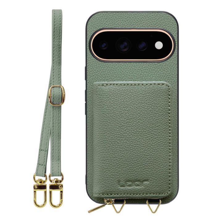 [ LOOF LUXURY-SHELL POUCH ] Google Pixel 11 Pro  ケース ショルダー スマホショルダー 背面 収納 ポーチ付き カバー スマホケース ストラップ 本革 [ Google Pixel 11 Pro ]