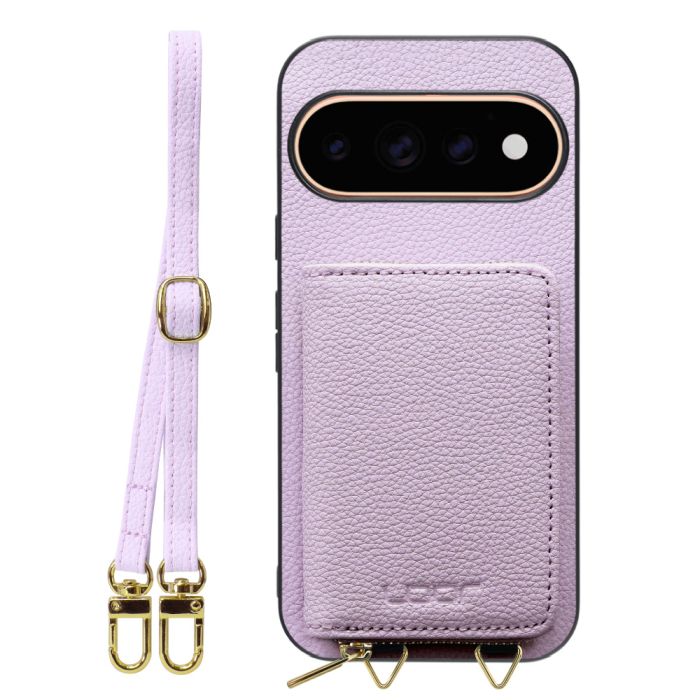[ LOOF LUXURY-SHELL POUCH ] Google Pixel 11 Pro  ケース ショルダー スマホショルダー 背面 収納 ポーチ付き カバー スマホケース ストラップ 本革 [ Google Pixel 11 Pro ]