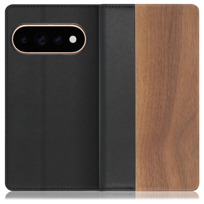 [ LOOF NATURE ] Google Pixel 11 Pro  スマホケース ケース カバー 手帳型ケース カード収納 マグネット付き 天然木 本革 ベルトなし [ Google Pixel 11 Pro ]